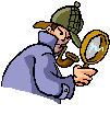 sherlock holmes eye glass  animation
