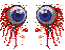 red gunge eyes   animation