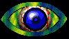 multi coloured eye   animation