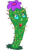 cacti with flower  animation