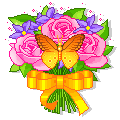 posy and butterfly  animation