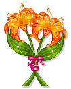  orange flower animation