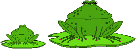 frog eating another frog  animation