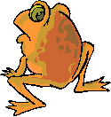 brown frog  animation