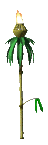 palm tree with light   animation