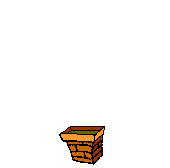 bush growing in a pot  animation