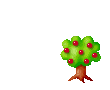 apple off tree  animation