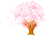 pink tree  animation