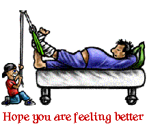 hoe you are feeling better traction  animation